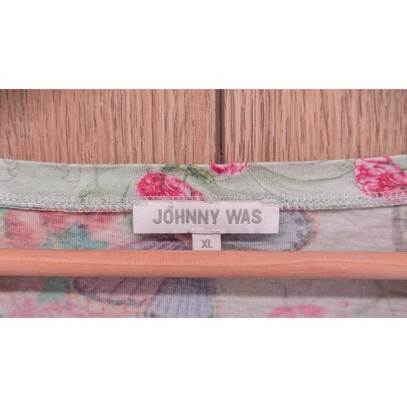 Johnny Was XL Butterfly Floral Pajama Lounge Set | Pima Cotton Modal - Picture 2 of 8